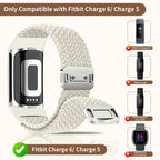 Fitbit Charge 5 6 Braided Band With Magnetic Buckle