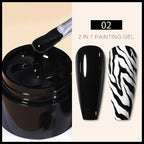 BORN PRETTY Metallic Painting Gel Gold Silver Mirror Effect Nail Polish Super Bright Drawing Line French Nail UV Painting Varnis Lootquake LLC