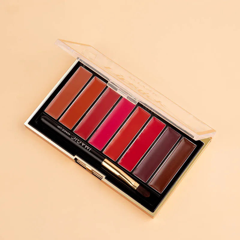 IMAGIC 8-Color Lipstick Palette Set Moisturizer Matte DIY Lipsticks Velvet Long Lasting Waterproof Lipgloss Pigments Lips Makeup Lootquake LLC