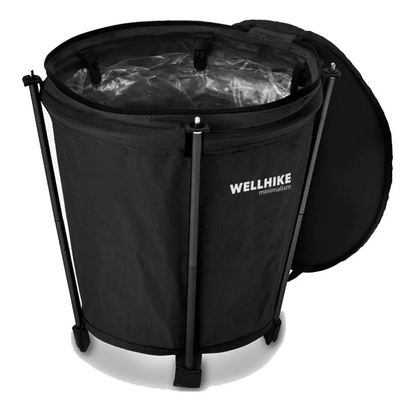 Outdoor camping Trash Can LightweightCollapsible Oxford cloth Storage RoundBin Self-drive Barbecue Portable CarTrash Bin