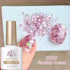 BORN PRETTY 10ml Reflective Glitter Gel Nail Polish Carat Mirage Sparkling Color Shine UV LED Soak Off Semi-Permanant Varnish Lootquake LLC