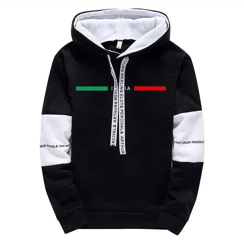 Men's Casual Print Tracksuit Hoodie 2026 THRIXINE