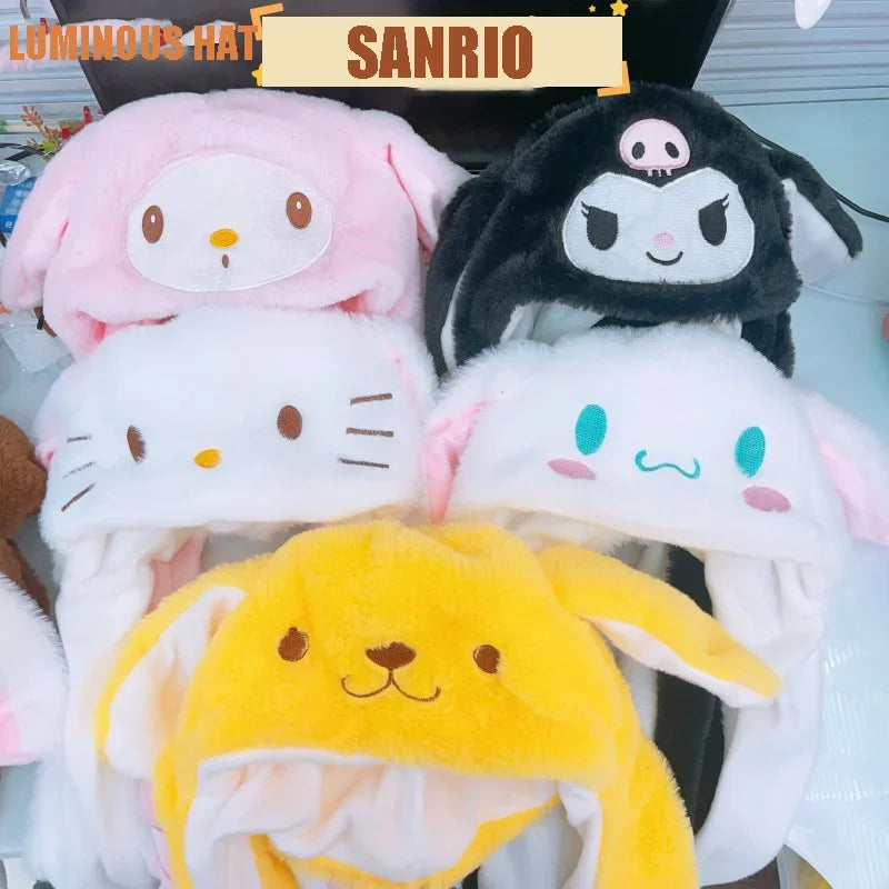 Glow-in-the-Dark Kuromi Plush Cap Pi-Mart