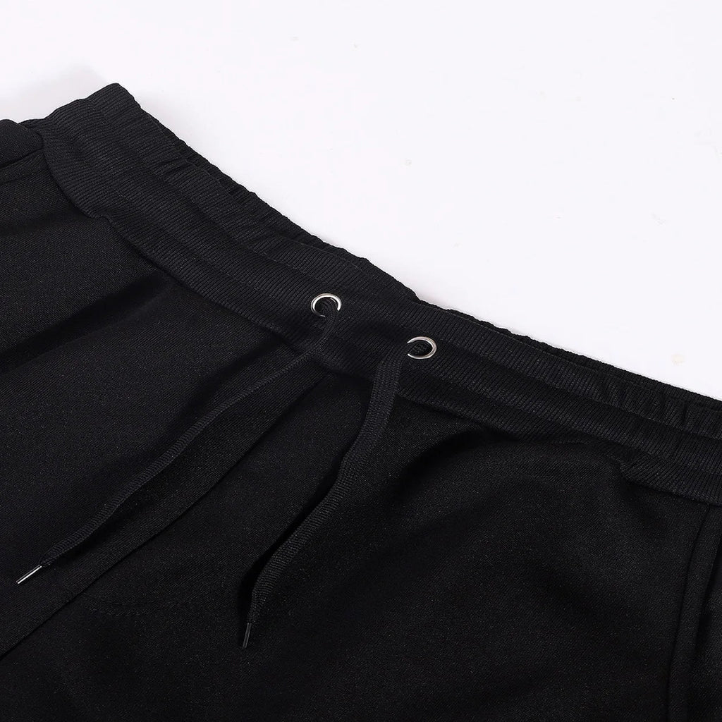 Mens Sweatpants Straight Fit Drawstring Multi-pocket Pants THRIXINE