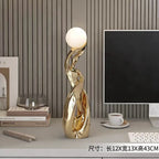 Home Decor Statue Abstract Art Ornaments Nordic Living Room Large Floor Luminous Sculpture Housewarming Gift Interior Figurines