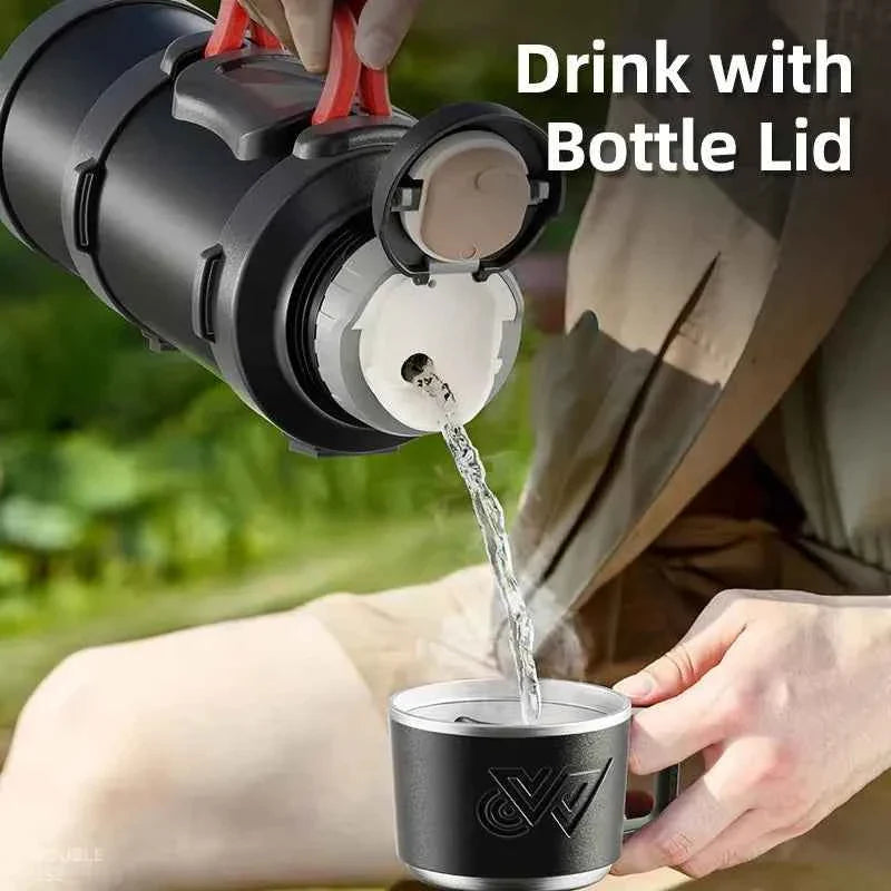 SteelGuard: 72H Thermos Bottle - Portable & Durable THRIXINE