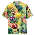 Full Print Mens Retro Bingo Game Hawaiian Shirt New In Summer Short Sleeve Button Up Beach Blouse Casual Men's Aloha Shirt Tops Lootquake LLC