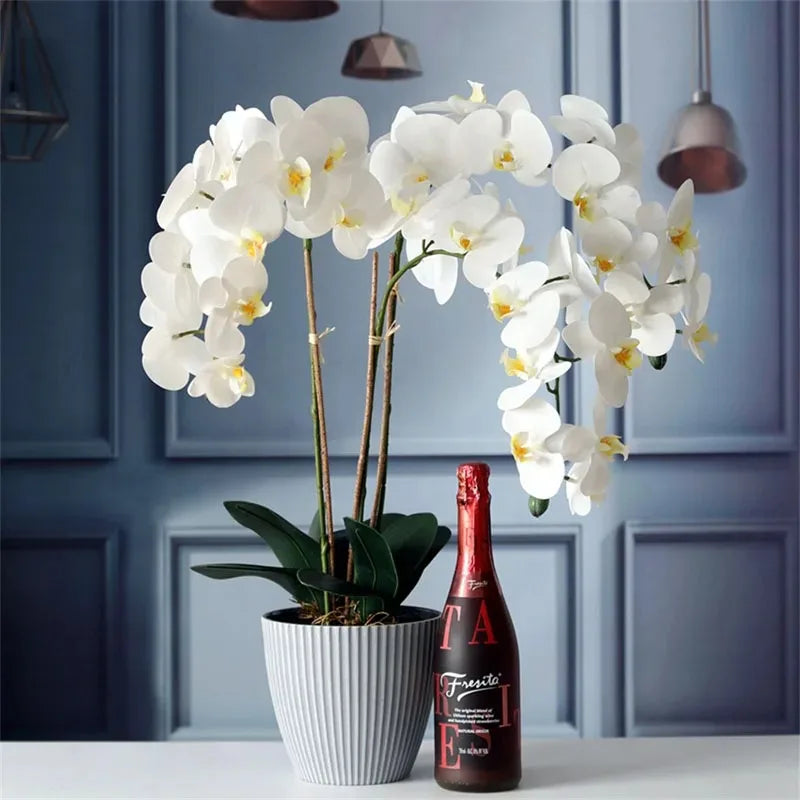 1Pcs Artificial Flowers Bouquet Butterfly Orchid Fake Flowers Phalaenopsis for Home Decor Garden Wedding Decoration Accessories Lootquake LLC