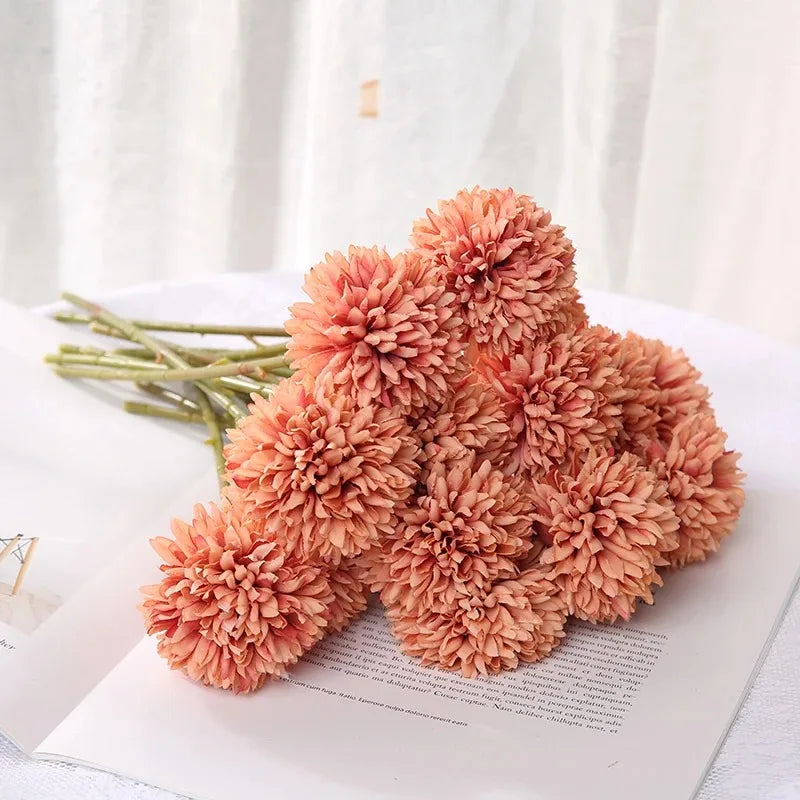 3/6Pc Hydrangea Artificial Flowers Bouquet Boho Home Bedroom Decor Wedding Decoration Craft Vases Flower Arrangement Accessories Lootquake LLC