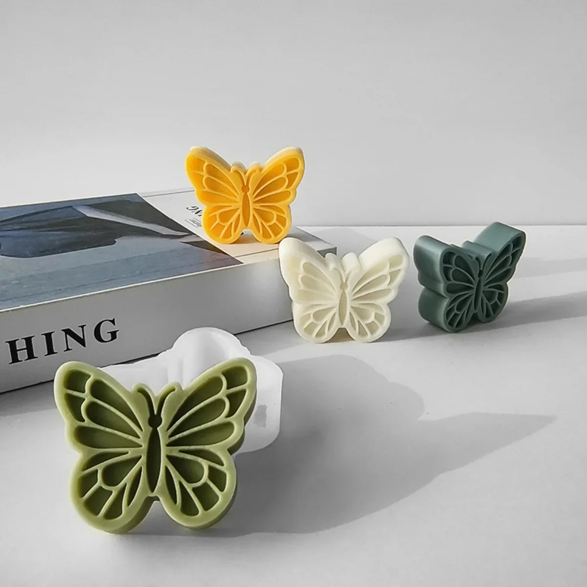 Sculpture Beautiful Butterfly Candle Silicone Mold DIY Insect Series Resin Mould Aromatherapy Soap Gypsum Handmade Home Decor Lootquake LLC