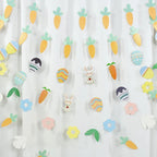 3M Happy Easter Banner Rabbit Carrot Egg Cartoon Bunny Garland Wall Hanging Bunting Flag Easter Party Decoration For Home Lootquake LLC