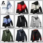 Men's Coat Casual Korean Style Spring Fashionable Thin Topmen's Jacket Hood Student Workwear Jacket Harajuku Street Clothing Pi-Mart