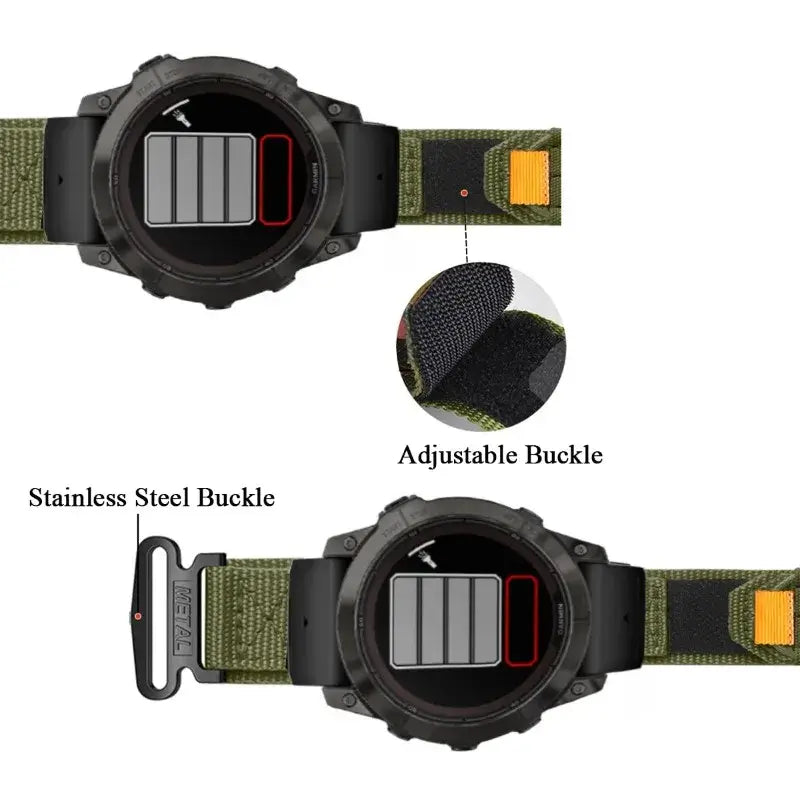 Garmin Nylon Velcro Band - Durable Breathable Strap - SJB-DIAMOND ELITES
