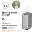 Trash Can Kitchen Sensor Recycle Bin Trash Can 20 Liters High Foot Wastebasket with Lid Dustbin Automatic Sensor Smart Trash Bin