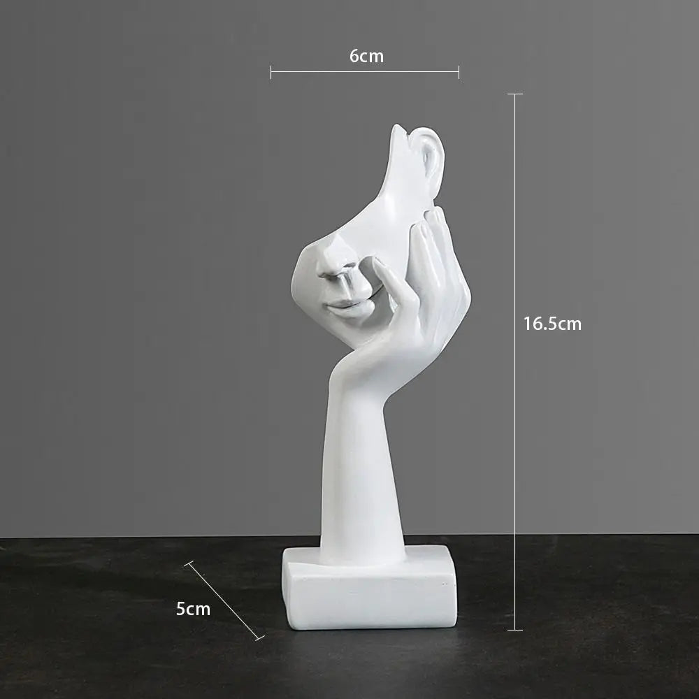 Resin Abstract Statue Desktop Ornaments Sculpture Figurines Face Character Nordic Light Luxury Art Crafts Office Home Decor Lootquake LLC