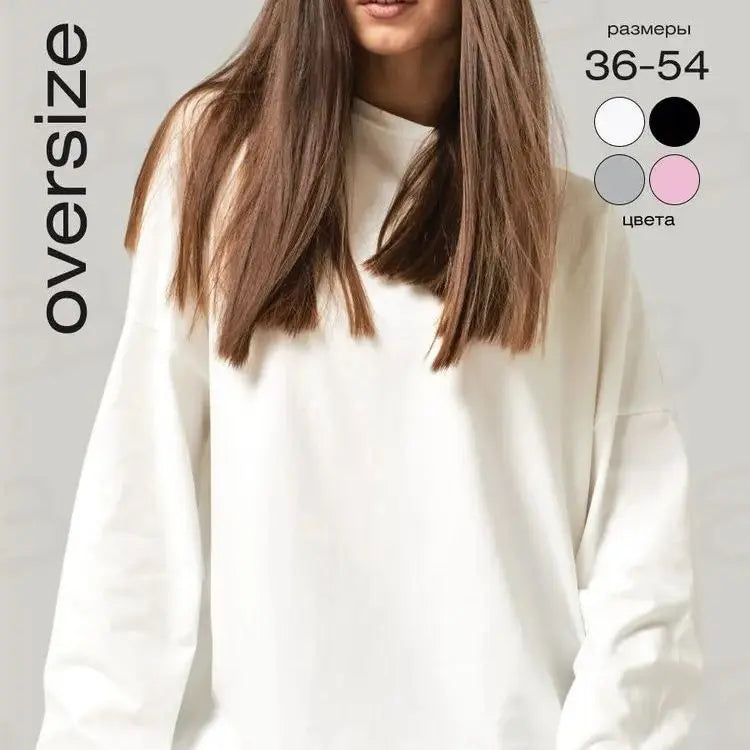 CottonEase 2026: Versatile Loose Long Sleeve Tee THRIXINE