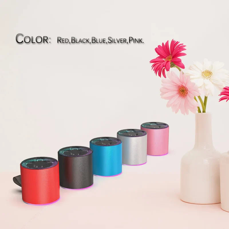 Wireless Speaker Portable Bluetooth 5.3 RGB Light Music Player Long Play TWS Connectivity Mic Subwoofer Mini Outdoor Bass Sound Lootquake LLC