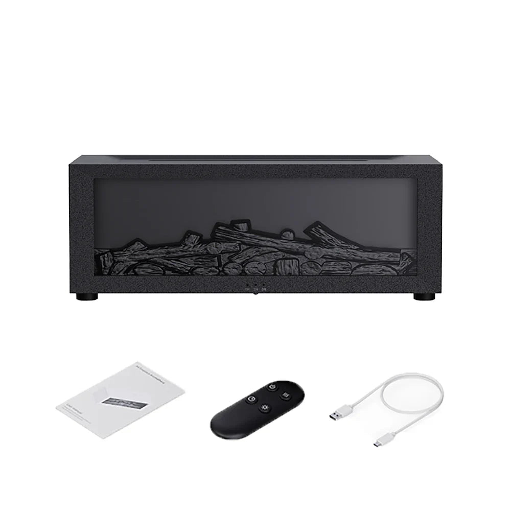 Air Humidifier Essential Oil Diffuser Flame Aroma Humidifier Home Room Fragrance Diffuser with Night Light Aromatherapy Diffuser Lootquake LLC