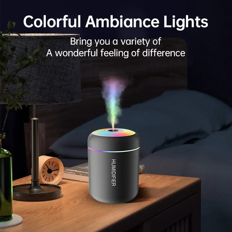 Mini Air Humidifier Usb Aromatherapy Diffuser 180ml Essential Oil Purifier Aromatherapy Spray Car Home Bedroom Led Quiet Desktop Lootquake LLC