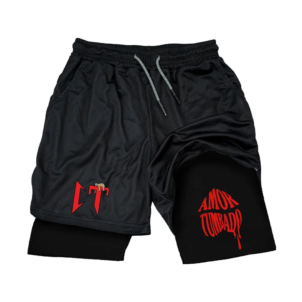 Men's Gym Short Double-deck Quick Dry - SJB-DIAMOND ELITES