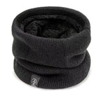 Winter Knitted Neck Warmer Thickened Plush Warm Scarf Windproof Cold Proof Men Women Outdoor Skiing Running Hiking Neck Cover