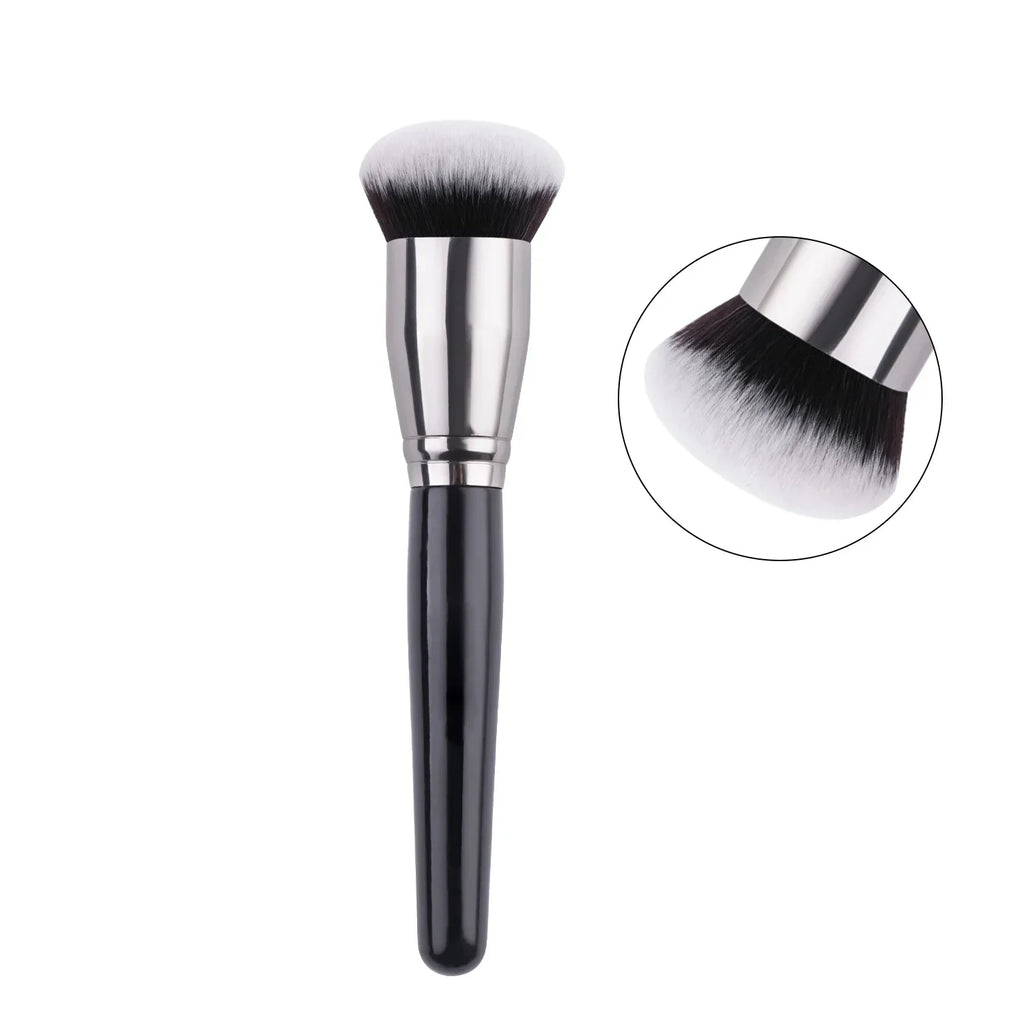 Black Foundation Make up Brush Cream Foundation buffing Makeup Brush Big Foundation Brush Synthetic Hair Face Makeup Tool Lootquake LLC