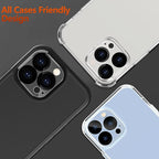 3PCS Pack Tempered Glass Camera Lens Protector for iPhone 14 Pro max 9H Hardness Scratch Resistant for iPhone 14 Plus 13 12 11 Screen Protector with Camera Lens Case Stevvex