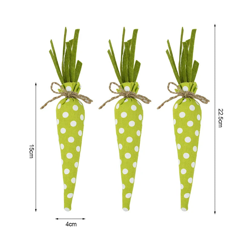 3/1pcs Nov Woven Easter Carrots Ornaments Hanging Pendant for Easter Home Decorations Supplies 2023 Kids Easter Favors Gifts Toy Lootquake LLC