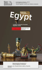 Egyptian Sphinx Resin Statue - Pharaoh Lion Body Human Face Sculpture, Hand-Painted Pyramid Guardian Isis Goddess Inspired Craft