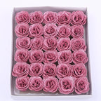 30pcs of 7cm Glitter spray artificial flower rose for Christmas gift hot Valentine DIY bouquet easter wedding Birthday decor Lootquake LLC
