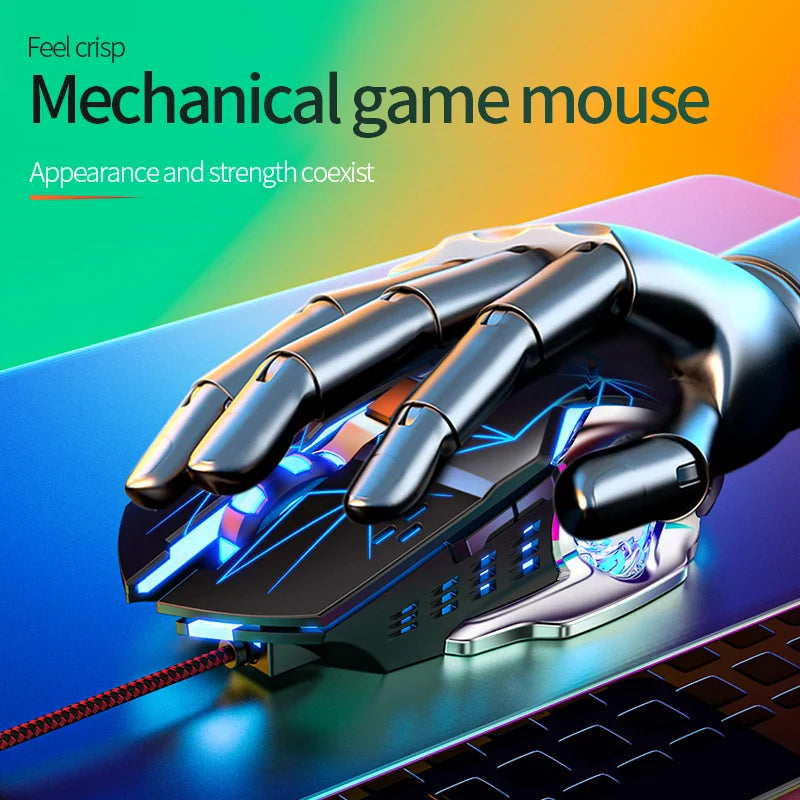 G15 Mechanical Gaming Mouse 7-Color Breathing Light Wired Laptop USB Desktop Office Computer Gaming Mouse Mute Lootquake LLC