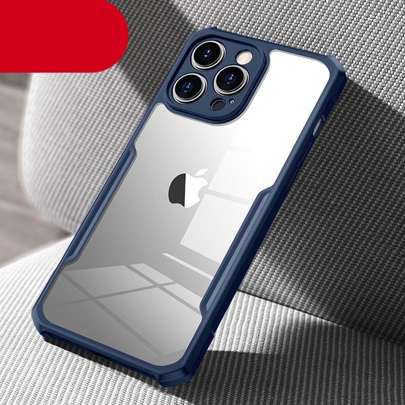 Phone Case For iPhone 14 13 12 Pro Max 14 Plus Shockproof Back Transparent Cover Camera Screen Protection Case Camera Cover Slim Clear Back with Shockproof Soft Bumper Frame Cover Stevvex