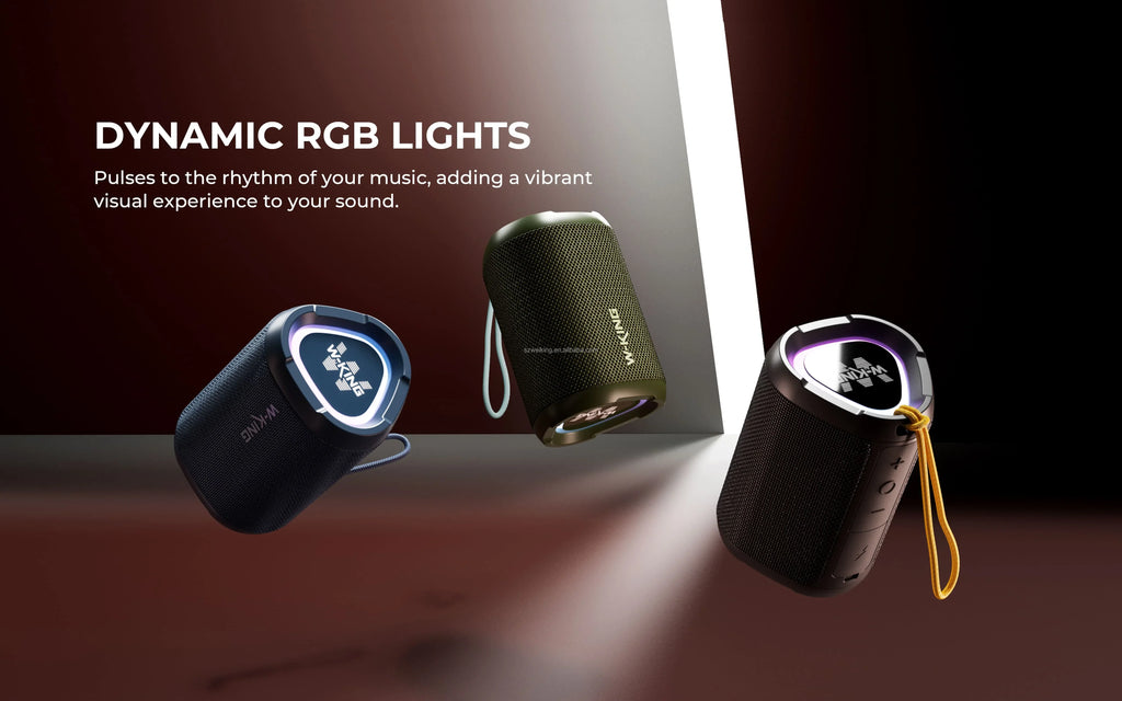 Bluetooth Speaker with LED Display Heavy Bass and 15W Power Waterproof IPX7 for Outdoor Parties Lootquake LLC