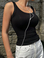 Camisole Tank Soft Cotton Top Women Summer Outfits Tight And Sexy Tank Top Knitted Bottom Shirt And Sleeveless Top For Outerwear
