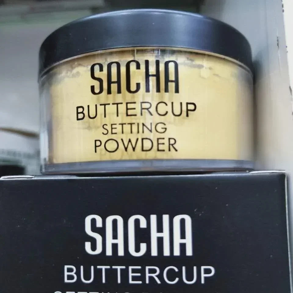 Sacha Buttercup Setting Powder Translucent Face Powder to Set Makeup Foundation or Concealer Finish Loose Powder Foundation Lootquake LLC