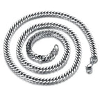 HNSP 8mm-14mm Thick Stainless Steel Cuban Chain Necklace For Men Punk Neck Male Chains Jewelry Accessories