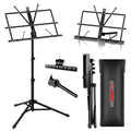All Metal Portable Sheet Music Holder Stand Adjustable Desktop Book Stands Foldable Bookstand-MUS FLD BLK Lootquake LLC
