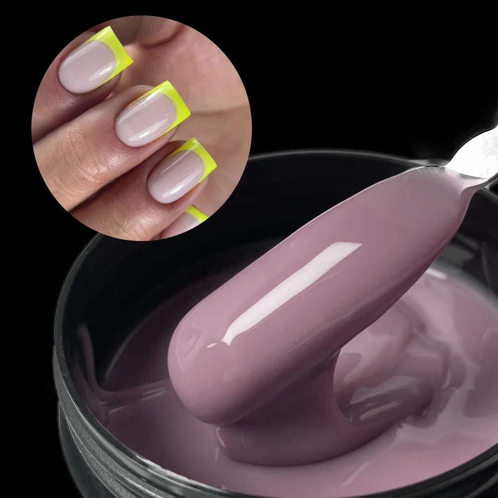 Jillnails 100g Glitter Shimmer Milky Hard Gel Builder Nail for Nails ExtensionsRoyal Blue Pink  UV LED Camouflage  Selfleveling Lootquake LLC