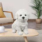 Creative Dog Figurine Statue Sculpture Crafts Collection for Living Room Desktop Office Decor Ornament Kids Gift