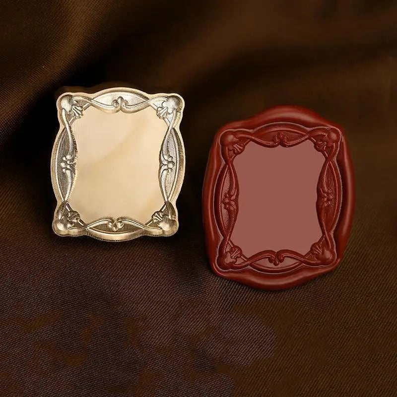 Photo Frame Series Sealing Wax Stamp Head Fire Paint Seal Wax Stamp Heads For DIY Scrapbooking Envelope Wedding Party Invitation Lootquake LLC
