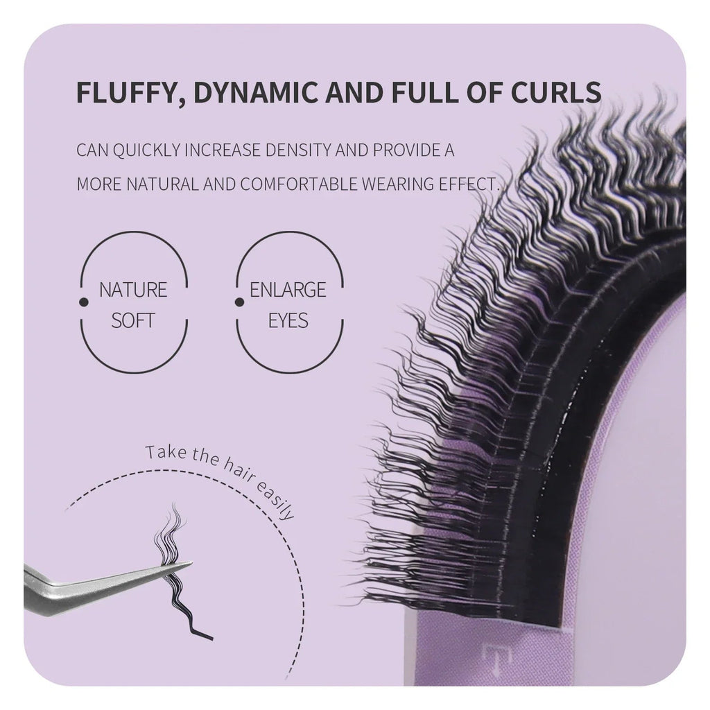 ANNAFRIS 2024 New Style Wool Roll False Eyelash 5D Wool Curly Eyelash Extension Natural Long Fluffy Soft Full Handmade Eye Lash Lootquake LLC