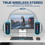 Outdoor Portable Bluetooth 53 Wireless Speaker IPX6 Waterproof High Power Audio RGB Lantern Subwoofer Lootquake LLC