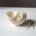 Aesthetic Wavy Fluted Geometric Striped Silicone Wax Candle Moulds Home Decor Unique Sculptural Ribbed Candle Mold Lootquake LLC