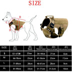 Tactical Military Vest Pet German Shepherd Golden Retriever Tactical  Training Dog Harness and Leash Set For All Breeds Dogs Pi-Mart