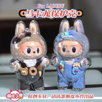 LABUBU V1 V2 transparent protective shell macaron standing protective cover dust cover doll labubu protector case Lootquake LLC
