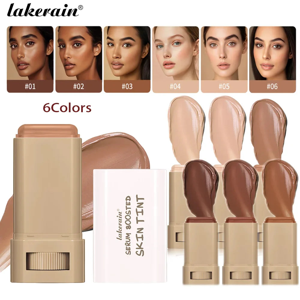 Foundation Balm Stick Serum Boost Skin Tint Foundation Stick Smooth Plumper Coverage Brighten Face Travel Foundation Makeup 2025 Lootquake LLC