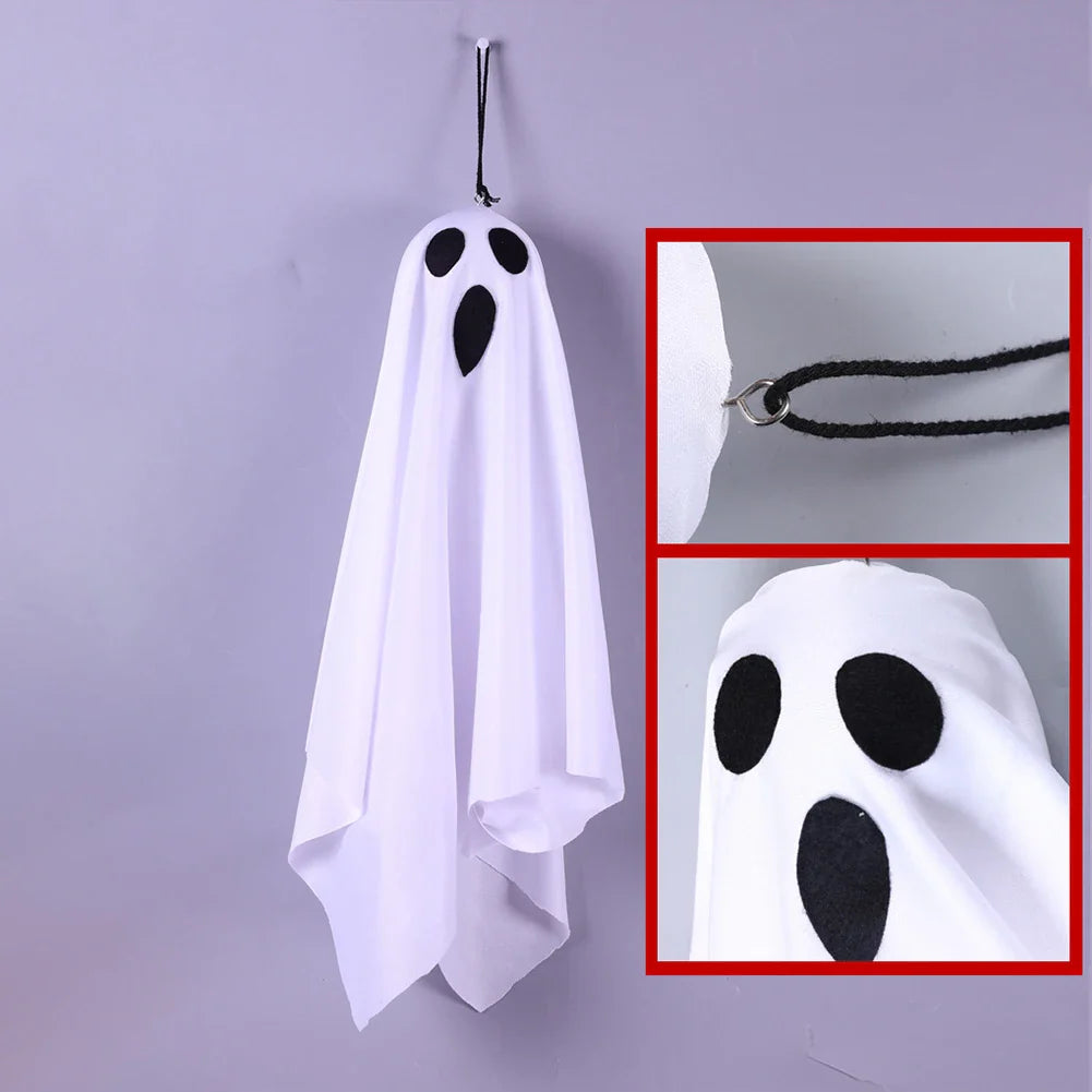 Spooky Ghost Halloween Decor Waterproof Halloween Glowing White Ghost Glowing Door Hanging Ghost for Halloween Garden Home Decor Lootquake LLC
