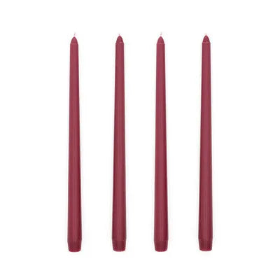 30CM Taper Candle 4 Pack - Home Interior Long Burning Dripless and Smokeless Candles Unscented - Valentines Candles for Home Lootquake LLC