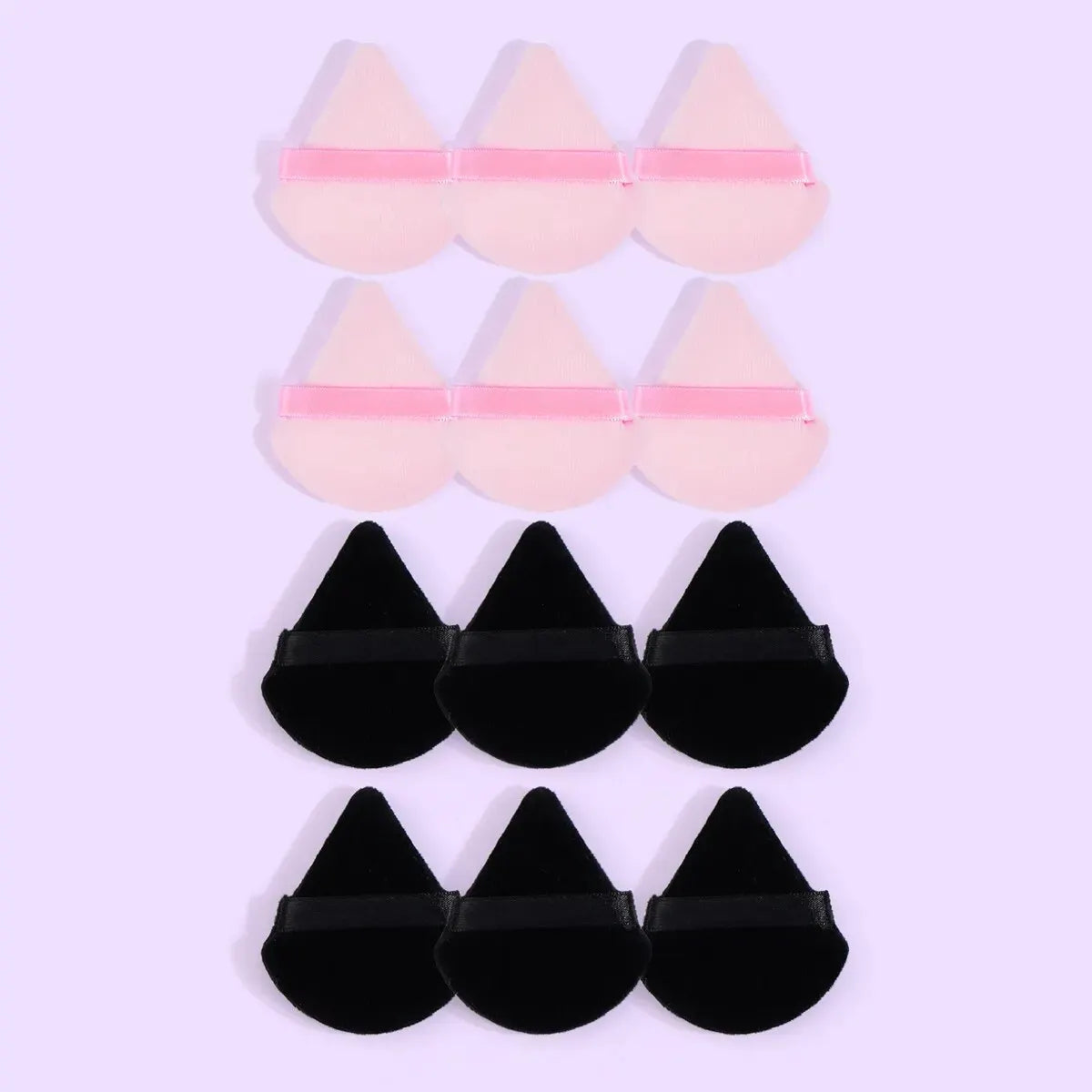 MAANGE 10/12 Pcs Triangle Powder Puff Wet Dry Use For Loose Powder Liquid Cosmetic Soft Plush Powder Puff Makeup Foundation Lootquake LLC