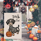 Halloween Garden Decor Flag Cartoon Pumpkin Ghost Skull Pattern Decorative Flag For Indoor Outdoor 2025 Halloween Party Decors Lootquake LLC